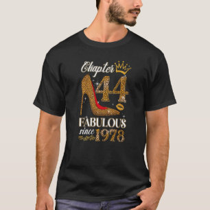 Kapitel 44 Est 1978 44 Jährige 44. Geburt T-Shirt