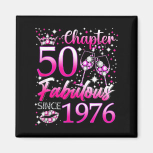 Kapitel 50 Fantastisch seit 1976 50. Geburtstag Fr Magnet