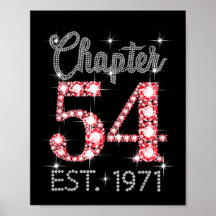 Kapitel 54 Est 1971 Alles Gute zum 54. Geburtstag Poster