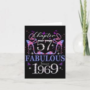 Kapitel 57 Fantastisch seit 1969 57. Geburtstag Fr Karte