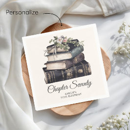 Kapitel 70 Vintages Buch 70. Geburtstag Serviette