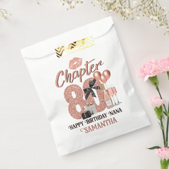 Kapitel 80 Rose Gold 80. Geburtstag Geschenktütchen (Versiegelt)
