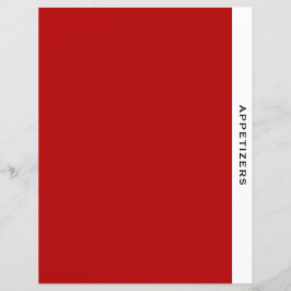 Kapitel | Appetithappen | Rot Schwarz/Weiß