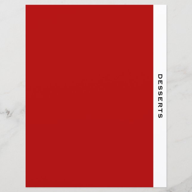 Kapitel | Desserts | Rot Schwarz/Weiß (Vorderseite)