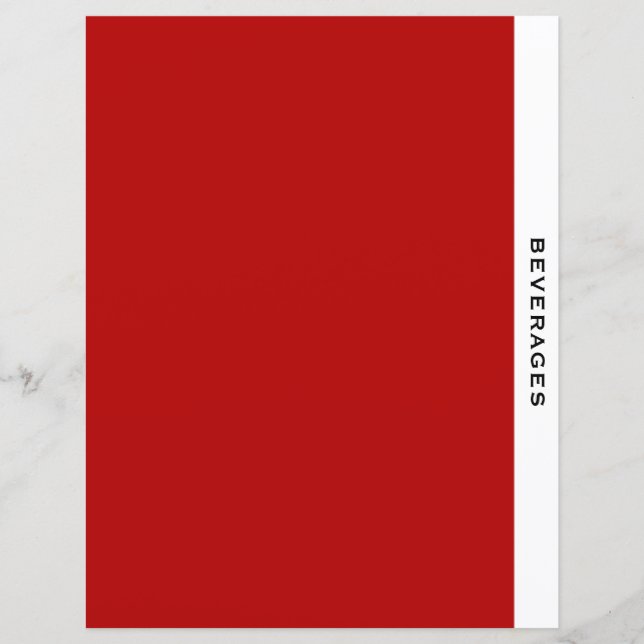 Kapitel | Getränke | Rot Schwarz/Weiß (Vorderseite)