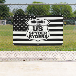 Kapitel Mid South - US-Flagge & Logo-Banner bw 3x5 Banner