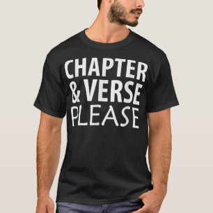 Kapitel und Vers Bitte Bibel Schriftstelle T-Shirt
