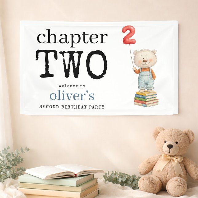 Kapitel Zwei Teddybär-Bücher Willkommen zum 2. Geb Banner (Von Creator hochgeladen)
