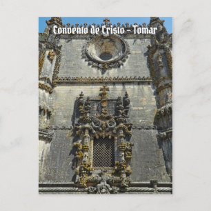 Kapitelhausfenster in Tomar, Portugal Postkarte