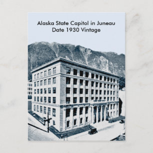 Kapitol des Bundesstaates Alaska in Juneau Datum 1 Postkarte