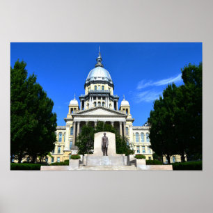 Kapitol des Bundesstaates Illinois Poster