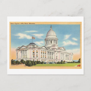 Kapitolgebäude des Bundesstaates, Arkansas Vintage Postkarte