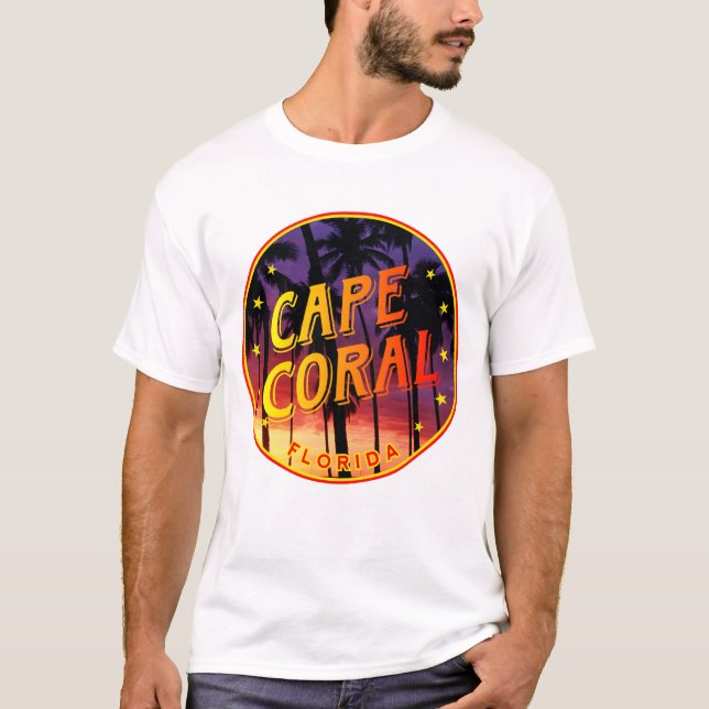 Kapkoralle, Sonnenuntergang in Florida T-Shirt (Vorderseite)