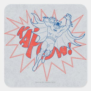 KAPOW! Batman Graphic Quadratischer Aufkleber
