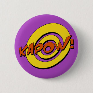 Kapow Comic Book Abzeichen Button