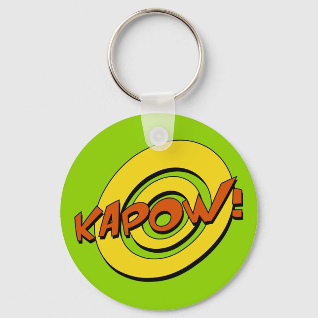 Kapow Comic Book Schlüsselanhänger (Vorderseite)