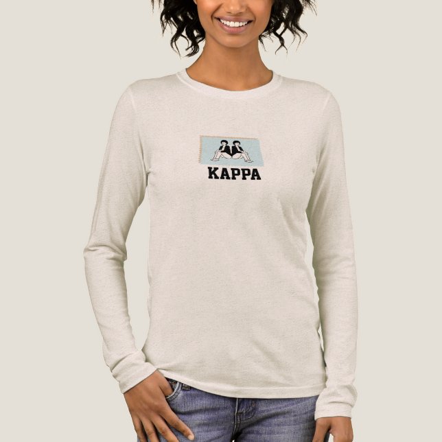 Kappa Japanese Mythology Minimal Graphic Long Slee Tri-Blend Shirt (Vorderseite)
