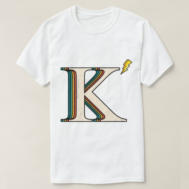 Kappa K Retro Letter Transparent T-Shirt (Design vorne)