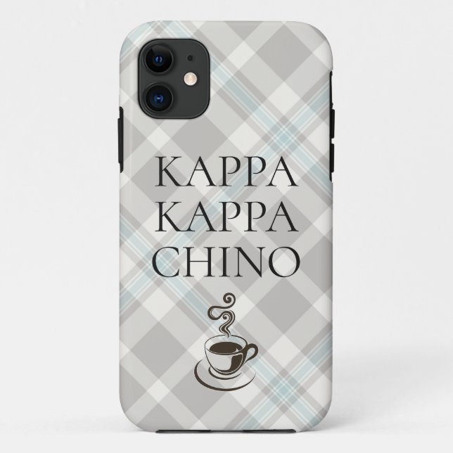 Kappa Kappa Chino Funny Coffee Lover Case-Mate iPhone Hülle (Rückseite)