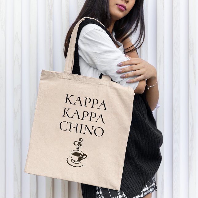 Kappa Kappa Chino Funny Coffee Lover Tragetasche (Von Creator hochgeladen)