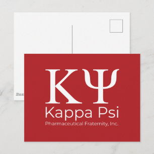 Kappa Psi Pharmazeutische Bruderschaft Postkarte