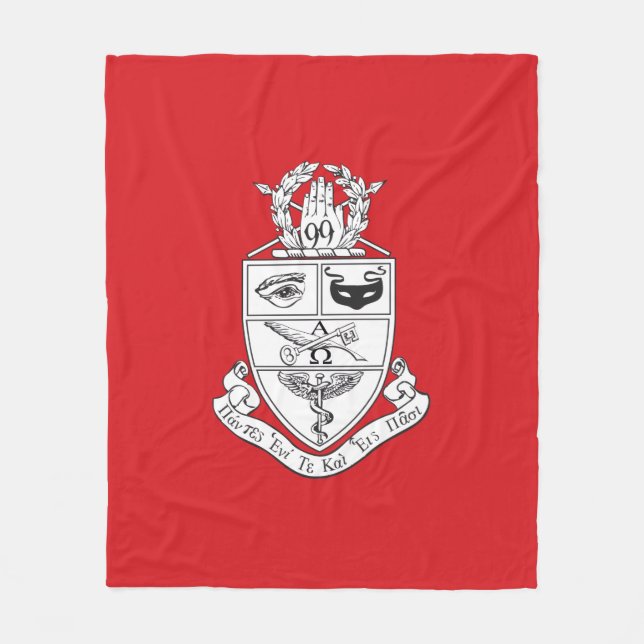 Kappa Psi Wappen Fleecedecke (Vorderseite)