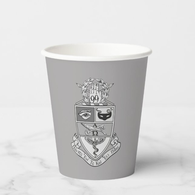 Kappa Psi Wappen Pappbecher (Vorderseite)