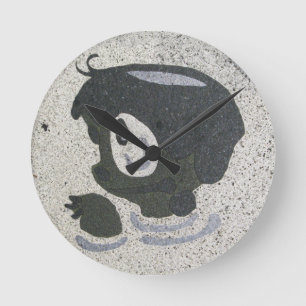 Kappabashi Runde Wanduhr