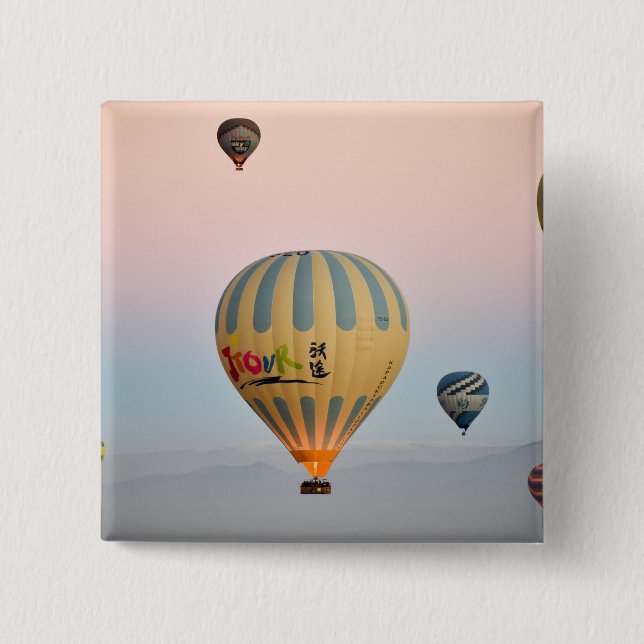 Kappadocia Ballonflug Button (Vorderseite)