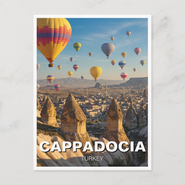 Kappadocia Türkei Heißluftballons Postkarte (Vorderseite)