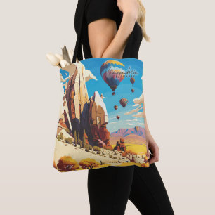 Kappadokie Türkei Vintage Kunstreise Tasche