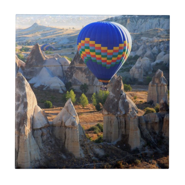 Kappadokien, Goreme| Heißluftballon Fliese (Vorderseite)