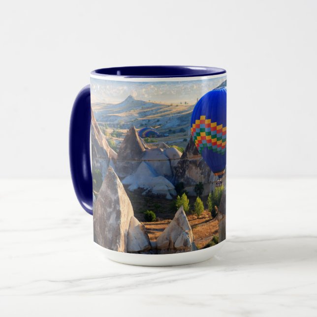 Kappadokien, Goreme| Heißluftballon Tasse (Vorderseite Links)