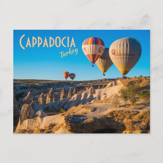 Kappadokien, Türkei: Heißluftballons Postkarte (Vorderseite)