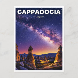 Kappadokien Türkei Nachtmilchstraße Postkarte
