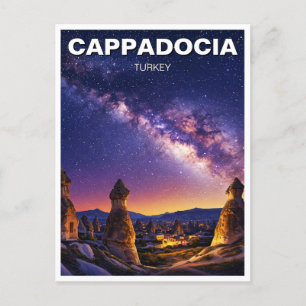 Kappadokien Türkei Nachtmilchstraße Postkarte