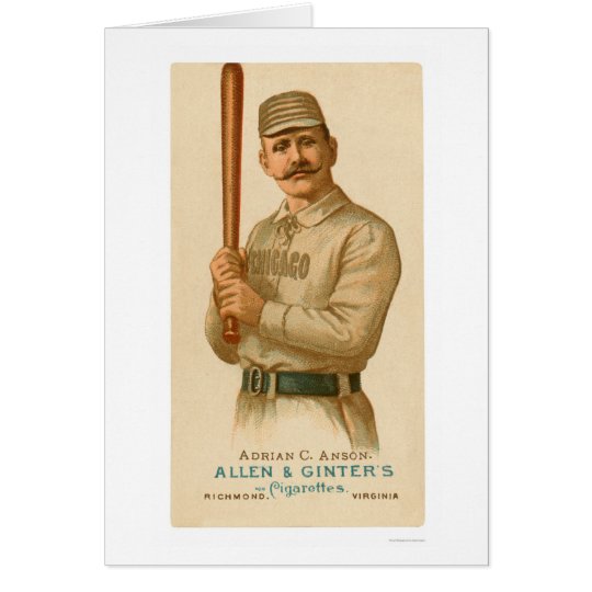 Kappe Anson Baseballkarte 1887 Karte