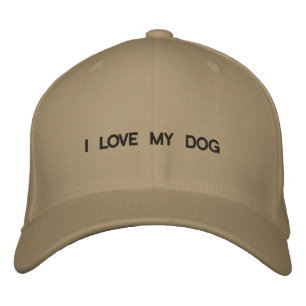 Kappe mit mir LIEBE MEIN HUND vorne.