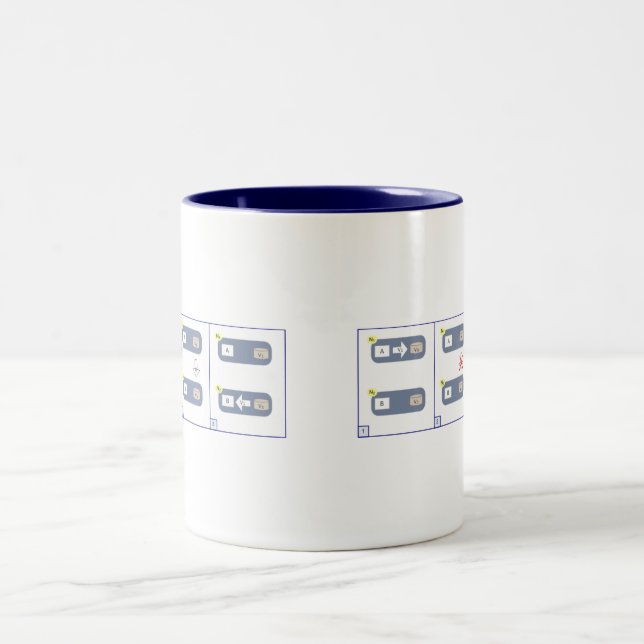 KAPPE Theorem Zweifarbige Tasse (Mittel)