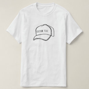 Kappenlinie für Baseball/LKWs zeichnend Bauart T-Shirt