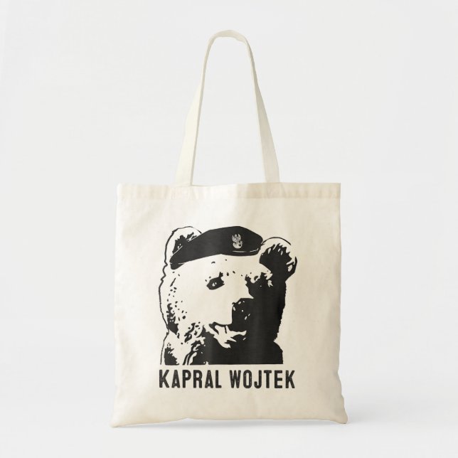 Kapral Wojtek Der Bär Wojtek Polnischer Bär Tragetasche (Vorne)