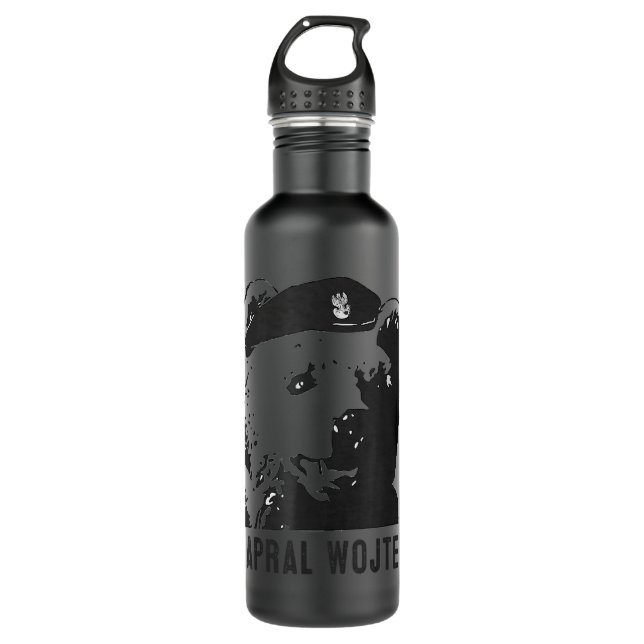 Kapral Wojtek The bear Wojtek Polish Bear  Edelstahlflasche (Vorderseite)