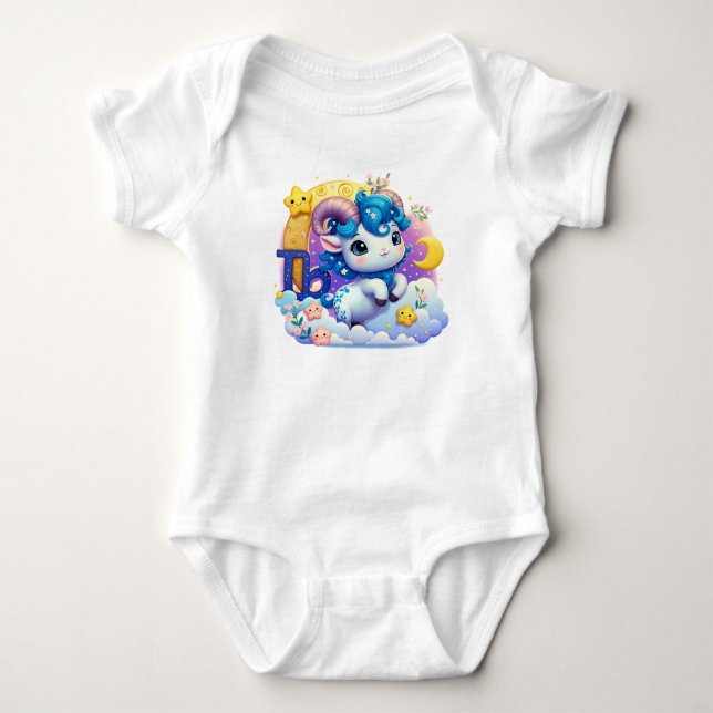 Kapricorn Baby Bodysuit Ein Stück Strampler (Vorderseite)