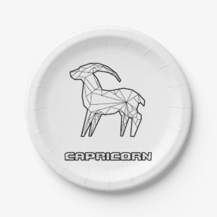 Kapricorn-Zodiac-Zeichenpapier-Platte Pappteller