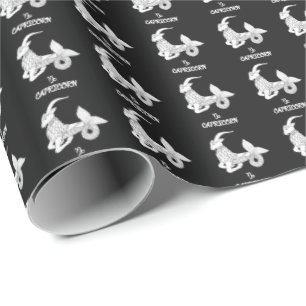Kaprikorn-Silhouette-Umschlagpapier Geschenkpapier