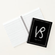 Kaprikornhammersilber stilisierte Astrologie Noteb
