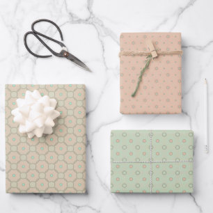 Kapriöses Harmonie-Geschenkpapier-Set aus glatten  Geschenkpapier Set