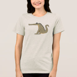 Kaprosuchus Dinosaurier Erwachsene-Shirt Tri-Blend Shirt