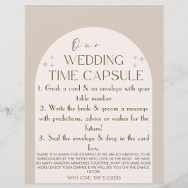 Kapsel für Hochzeitzeit benutzerdefinierte Karte