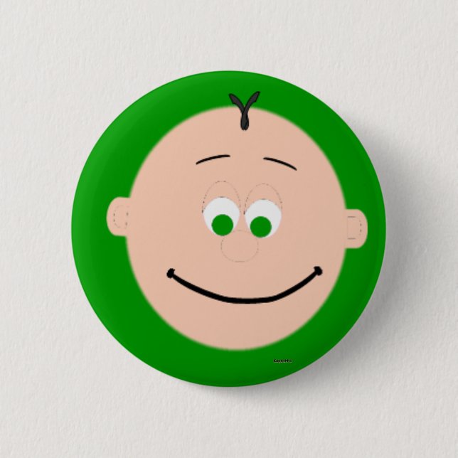 Kapskids Boys sehen grüne Augen Button Abzeichen (Vorderseite)